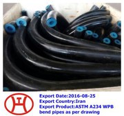 ASTM A 234 図面ごとのWPBベンドパイプ